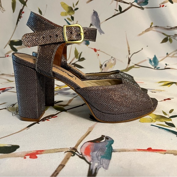 Glittery platform Sandals made in Brazil - Picture 2 of 11